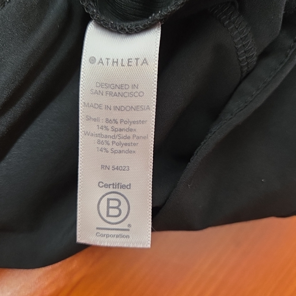 Athleta Brooklyn Ankle Pant Trousers Black Womens Size 0 EUC Athleisure Street - Picture 7 of 13